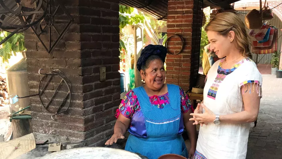 Host Pati talks with Abigail Mendoza about preserving rustic Oaxacan food techniques